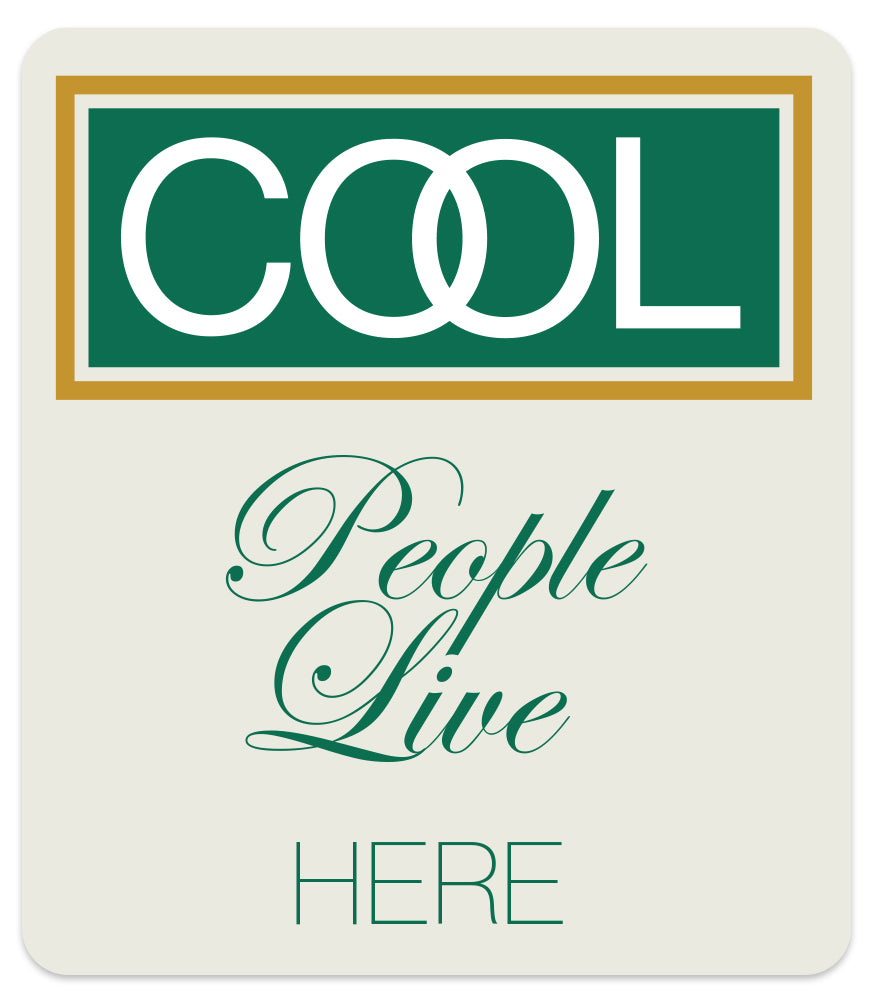 COOL PEOPLE LIVE HERE MAGNET